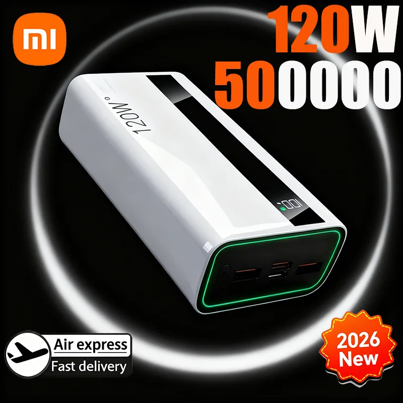 Xiaomi 120 Вт сверхбыстрая зарядка 500000 мАч внешний аккумулятор большой емкости Power Bank портативное зарядное устройство для iPhone Samsung Xiaomi 120 Вт сверхбыстрая зарядка 500000 мАч внешний аккумулятор большой емкости Power Bank портативное зарядное устройство для iPhone Samsung