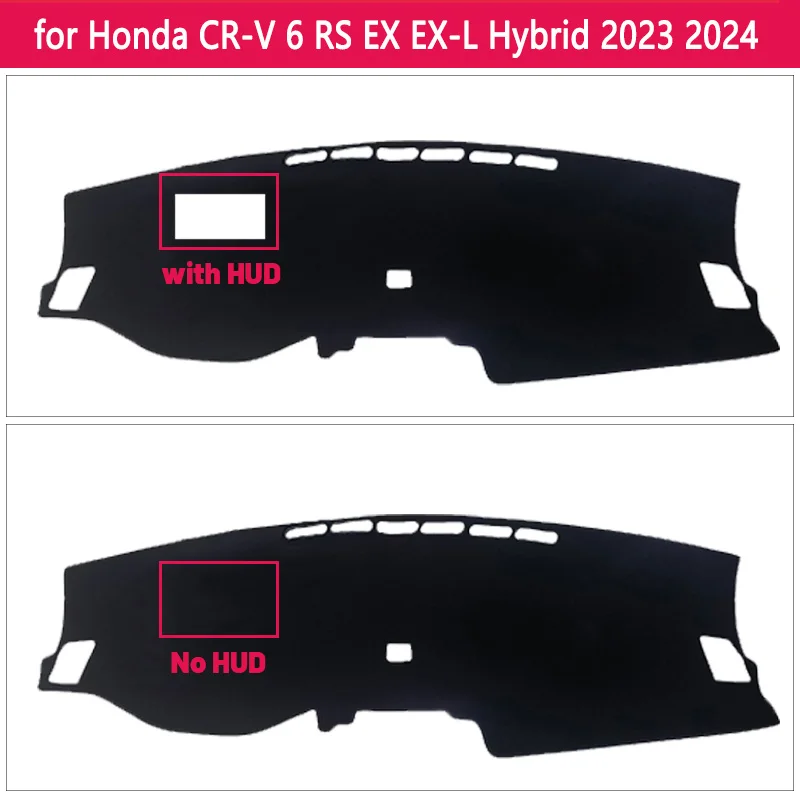 High Quality For Honda CR-V CRV 6 RS EX EX-L Hybrid 2023 2024 Car Dashboard Cover Mat Sun Shade Avoid Light Pad Carpets Anti-UV