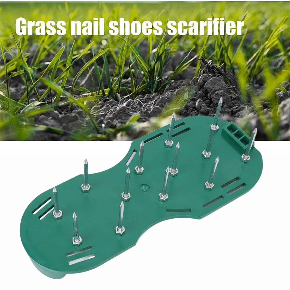 

Garden Lawn Loose Soil Shoes Garden Yard Grass Cultivator Scarification Nail Tool 4.2cm Lawn Aerator Spikes Shoes Garden Tools