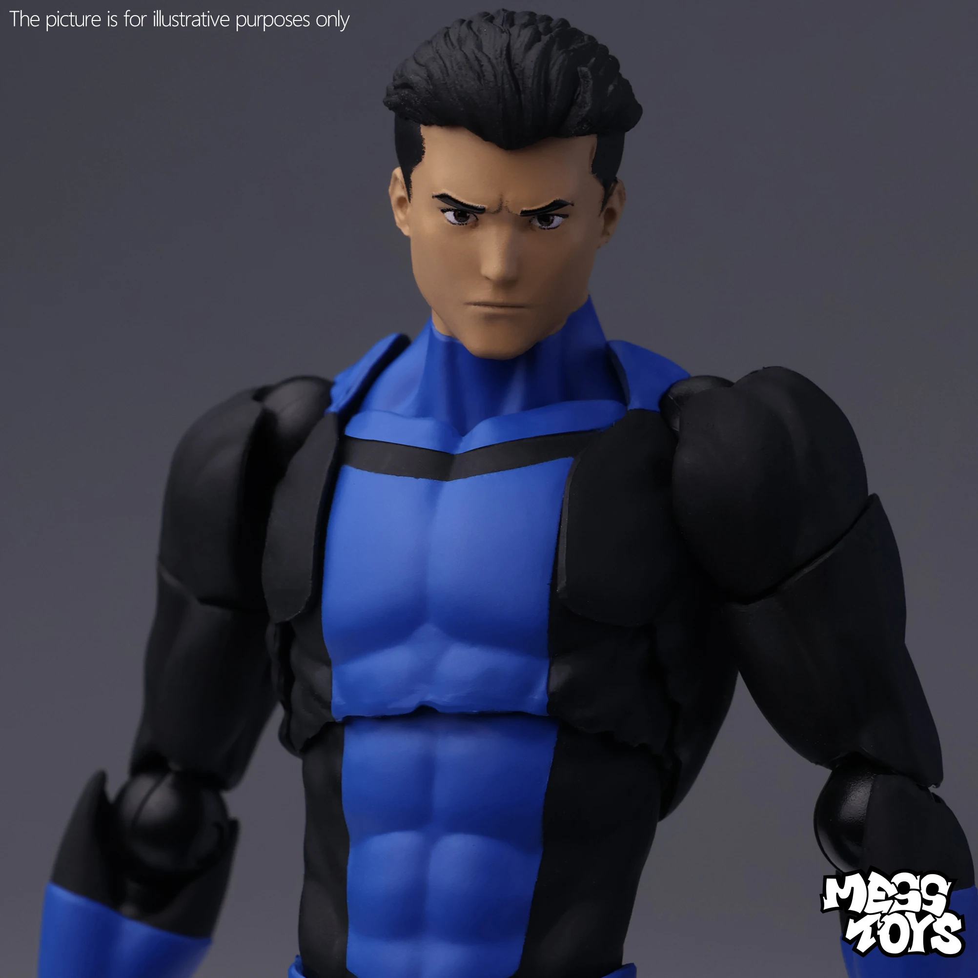 New Mess Toys Invincible Mark Grayson Classic First Suit Blue-Black New Suit Toys Gifts Collectibles Action Figure For Hobbyist