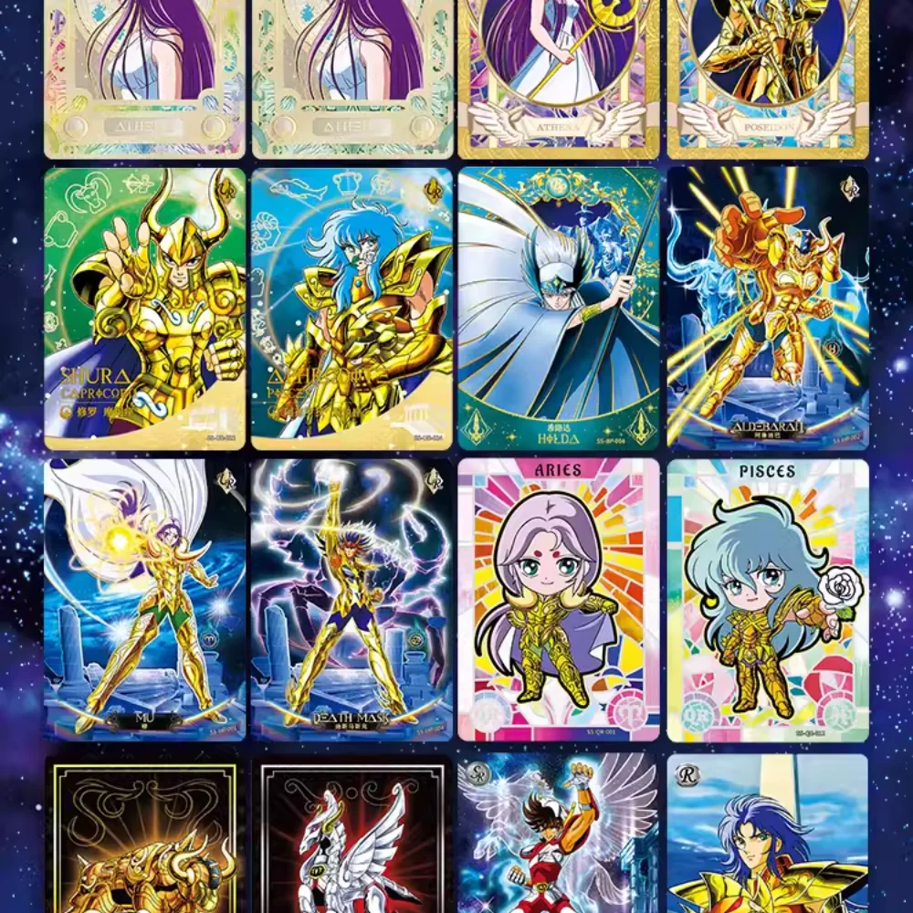 KAyou Anime Saint Seiya Card, Cartão de Despertar de Pano Sagrado, Ouro UR Athena SE Card, Cartão de Coleção Periférico Raro, Presentes infantis