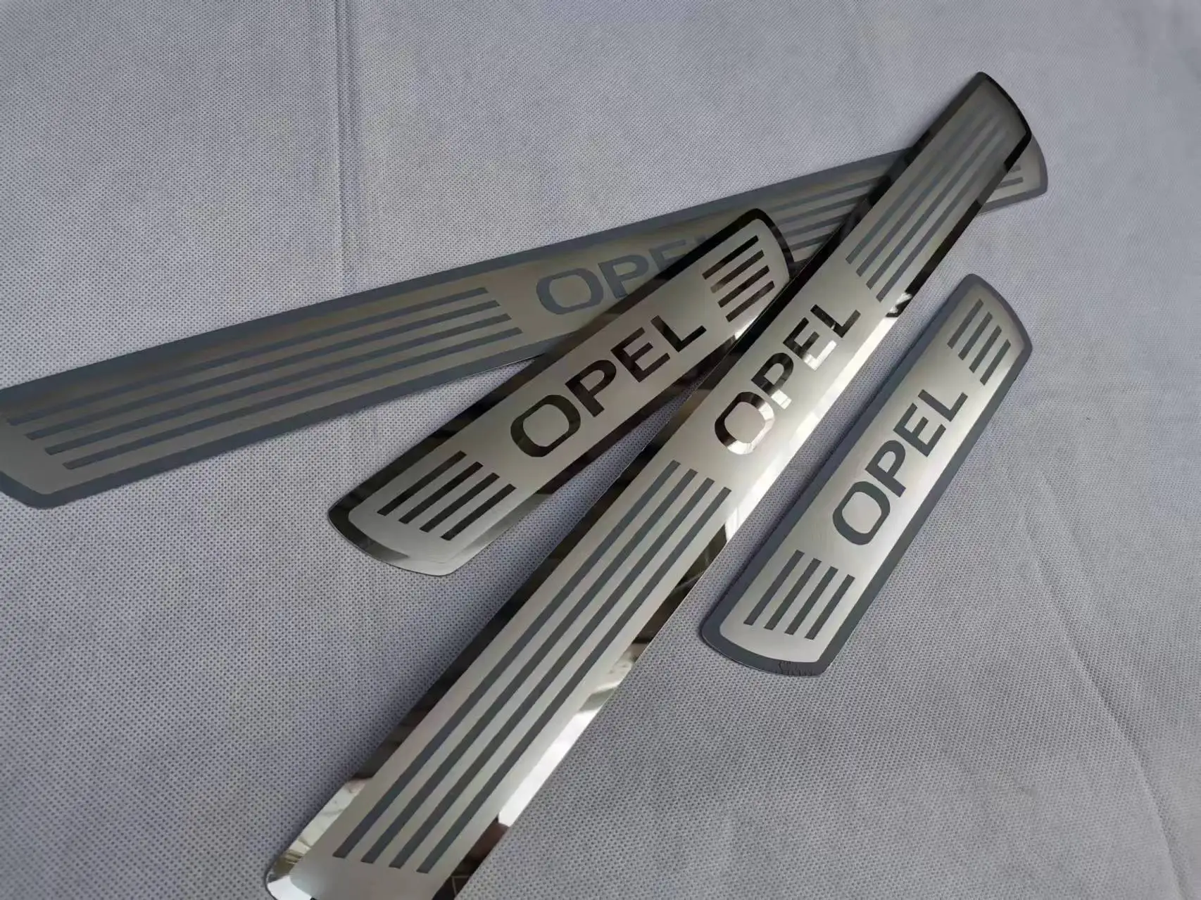 For opel astra zafira corsa Door Sill Scuff Plate Cover Trim Stainless Steel Threshold Pedal Styling Protect Car Accessories