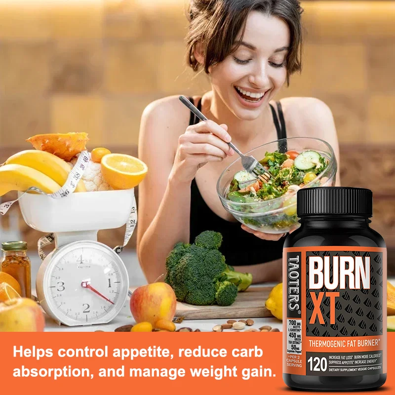 Burn-XT Thermogenic Fat Burner - Calorie Burning, Appetite Suppression, Detox, Digestive Health and Energy for Men and Women