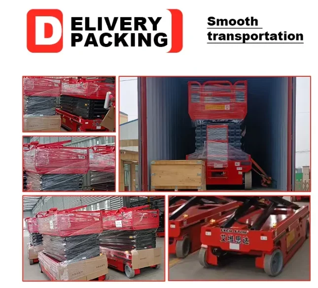 Telescoping Lift Platform Hydraulic Scissor Lift Aerial Work Platform (AWP) Electric Vertical Lift for Ceiling Work