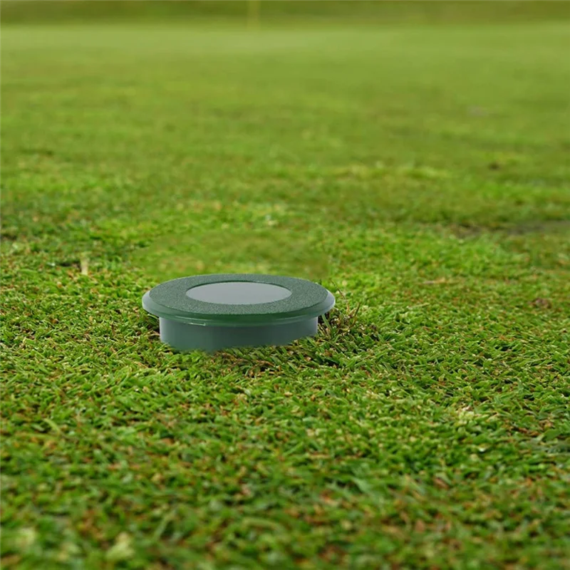 

2PCS Golf Cup Cover Green Golf Practice Training Aids Golf Hole Cup Putting Green Cup for Yard Garden Backyard