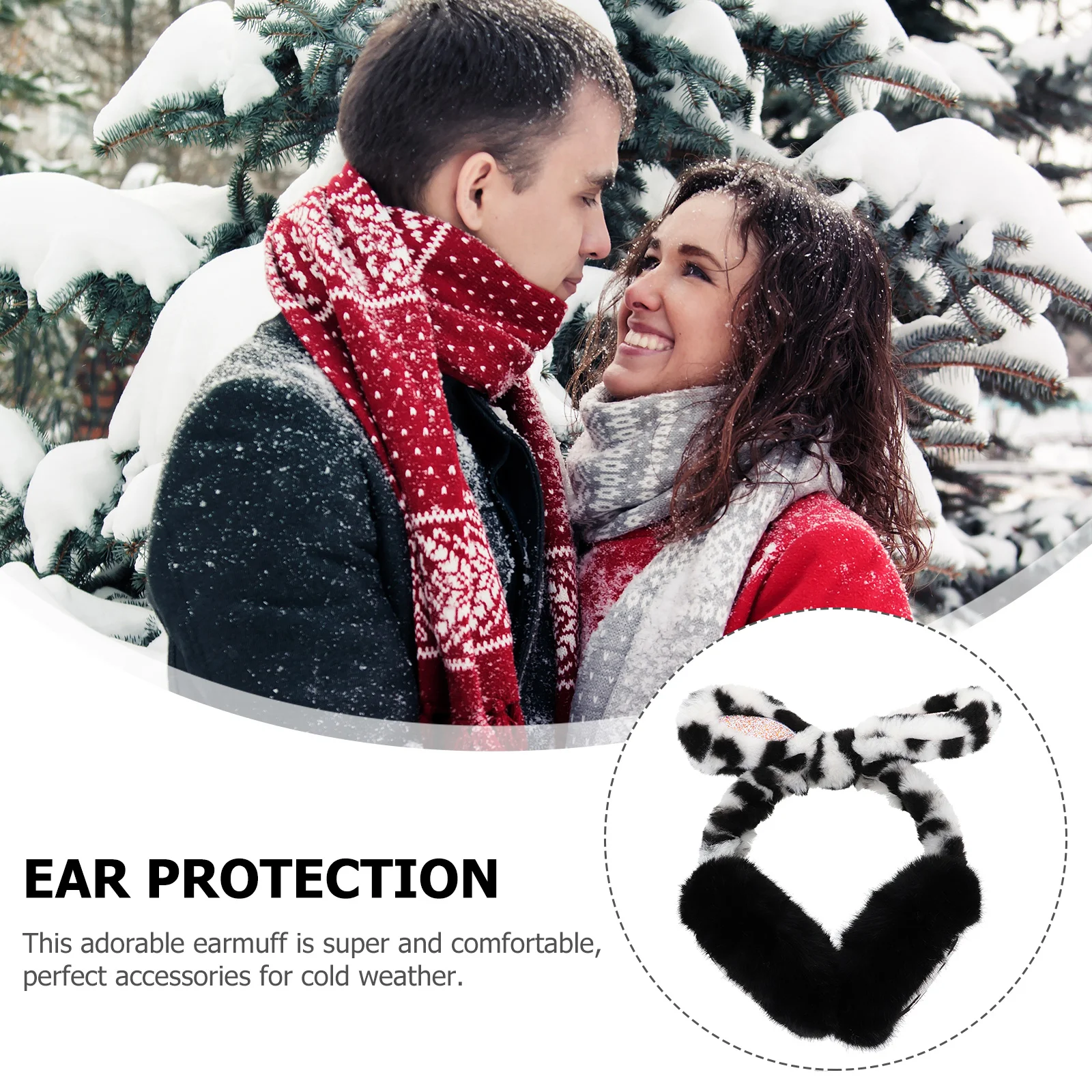 قطعة واحدة من غطاء الأذن المقاوم للصقيع، غطاء أذن دافئ ممتاز لحماية الأذن في الشتاء، ناعم ومريح للرياضات الثلجية في الهواء الطلق #5