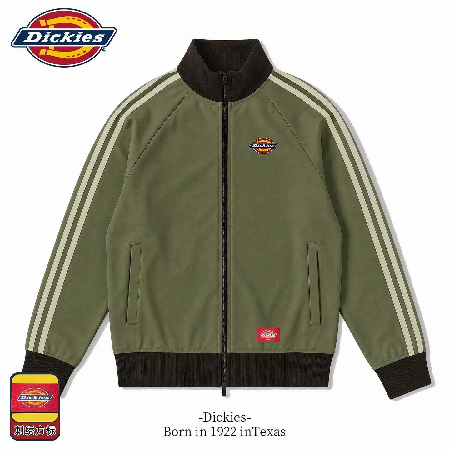 Dickies Eisenhower Stand Collar Jacket Windproof Durable Unisex Fall Winter Casual