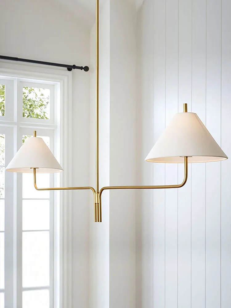 American Retro Simple Black Metal Shade Chandelier New Dining Room Cottage Designer Lamps Ceiling Kitchen Island Pendant Light