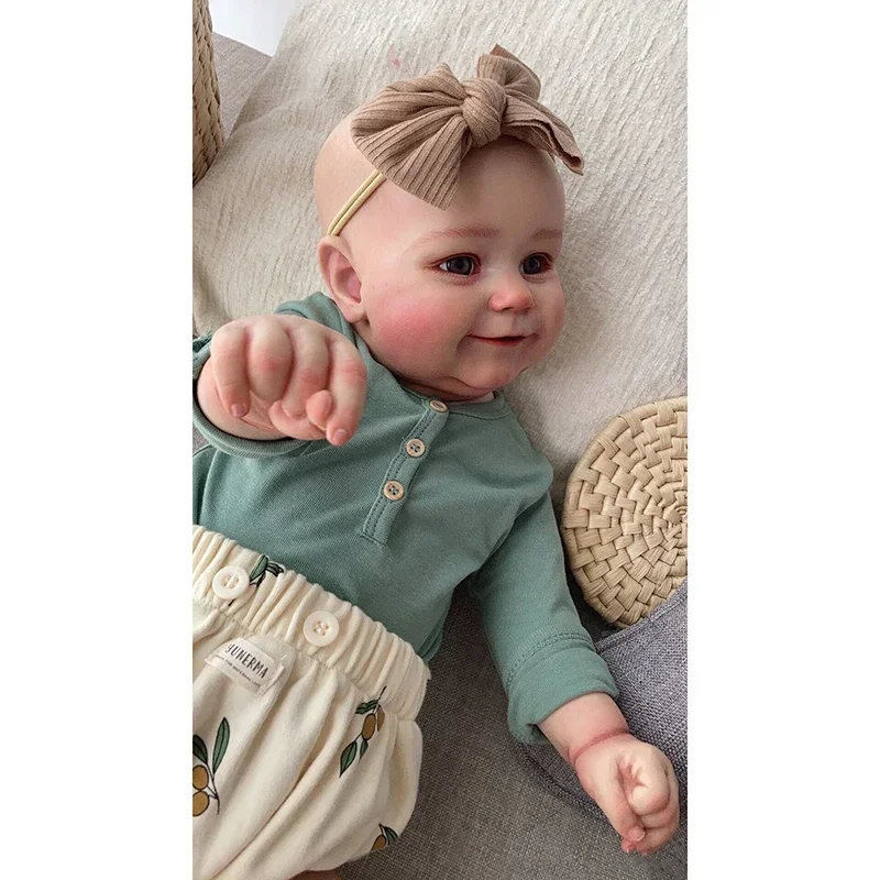 50CM Silicone Reborn Baby Doll Maddie Multiple Layers Painted 3D Skin with Visible Veins Muñeca Reborn Bebe Waterproof Bath Toys