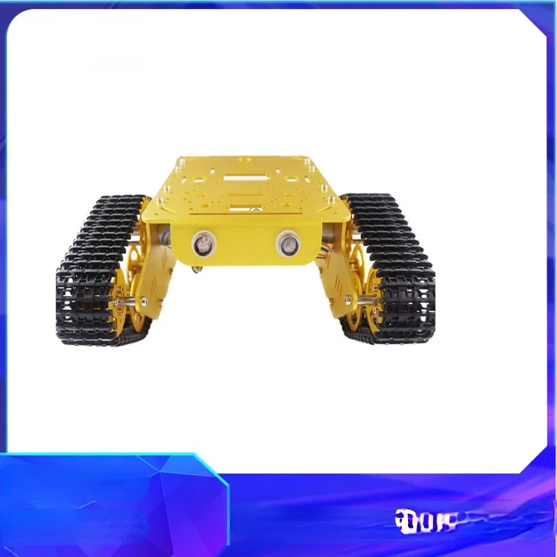 Model of T300 intelligent robot tile powered car with metal tracked chassis