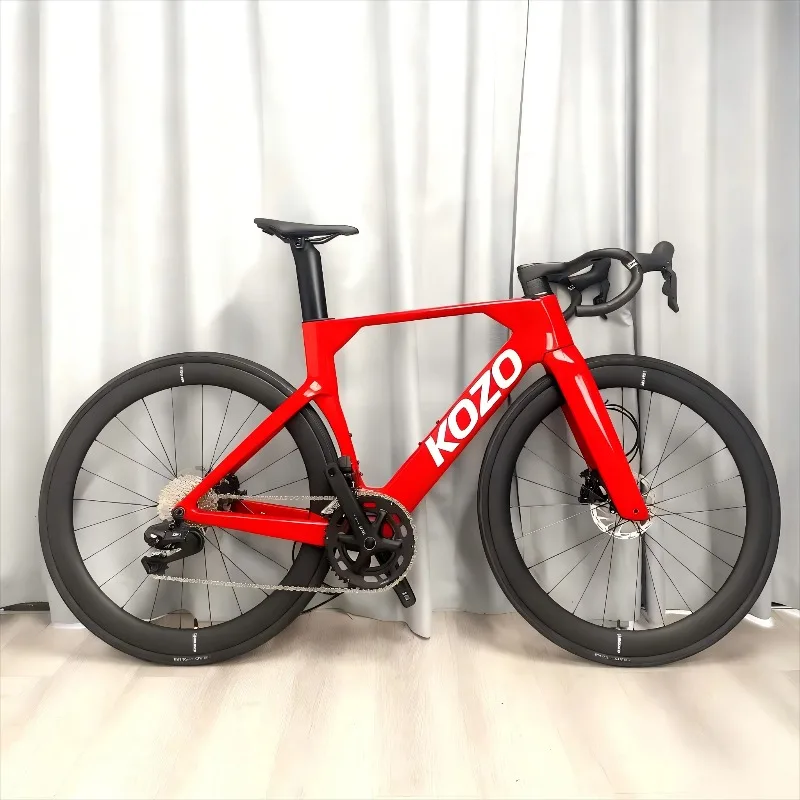 24S 700C Carbon Fiber Aero Road Bike Hydraulic Disc Brake Racing Bicycle For Men Women Adult Cycling Road Racing Outdoor Sports