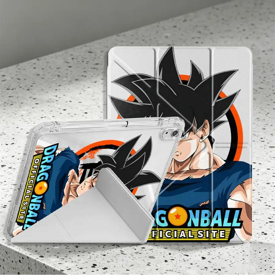 Dragon Ball Super Saiyan Goku With Pen Slot Cover Tablet Case For iPad Mini 7 6 5 Pro 13 2025 2026 10th Gen 11th Air 8 M2 M3 3