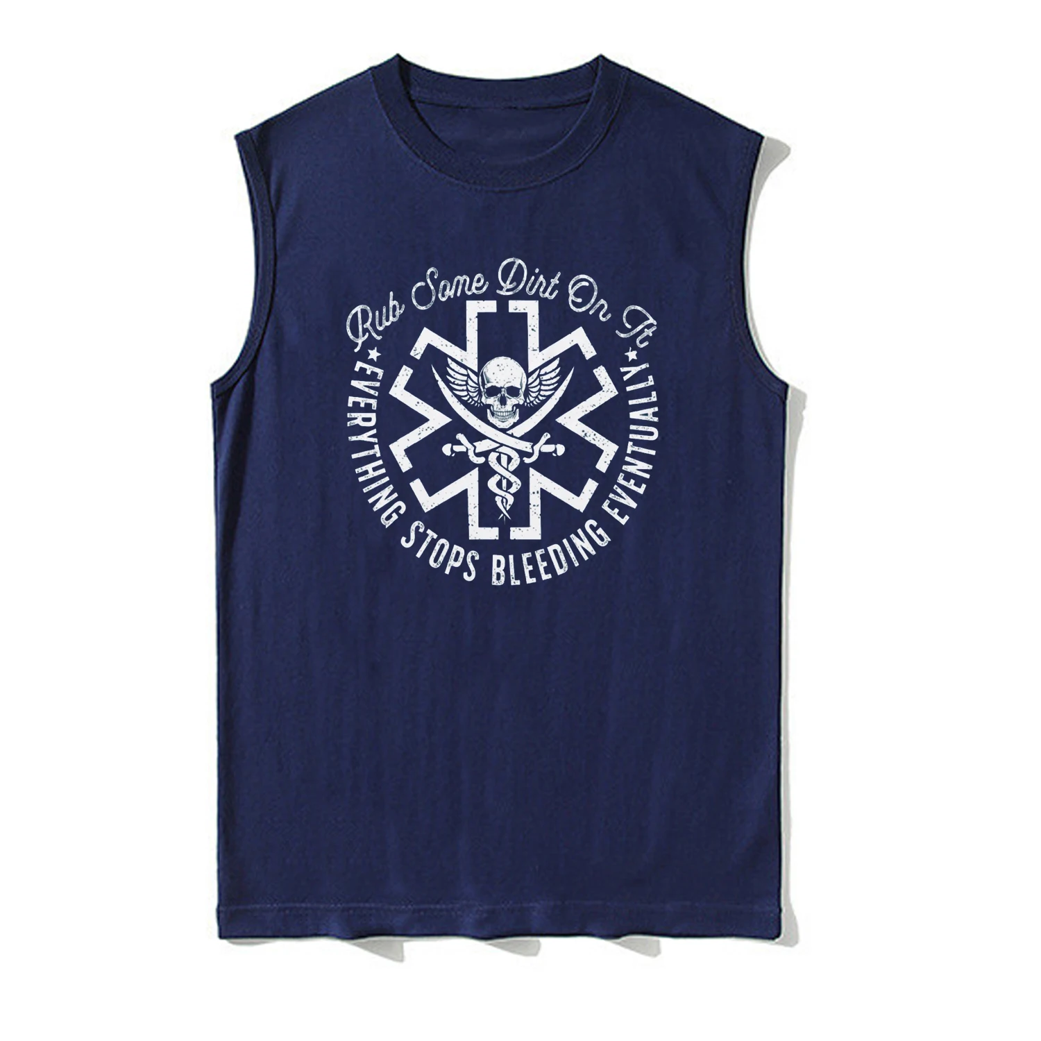 Retro Rub Some Dirt On It Medic EMS EMT Paramedic Tank Top New 100% Cotton O-Neck Casual Mens Vest Sleeveless T-shirt Streetwear