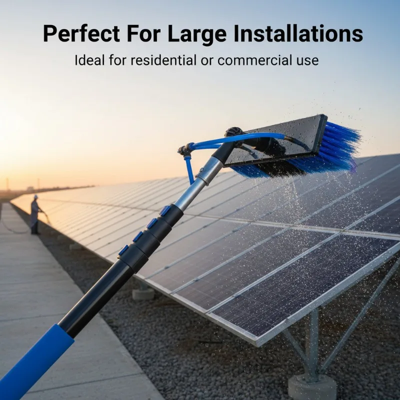 Professional Telescopic Pole for Window Cleaning Water Fed Brush High Reach Extendable Pole for Solar Panel Maintenance（1PCS)