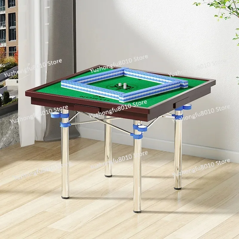 Mahjong table foldable 90 hand rub household dining table fire easy to play cards small sparrow table manual outdoor