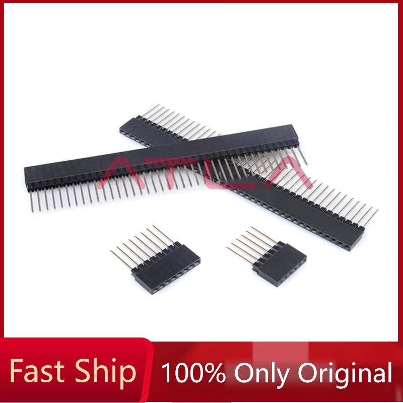 

10pcs 2.54mm 4/6/8/10 Pin Stackable 14mm Long Legs Female Header For Arduino Shield