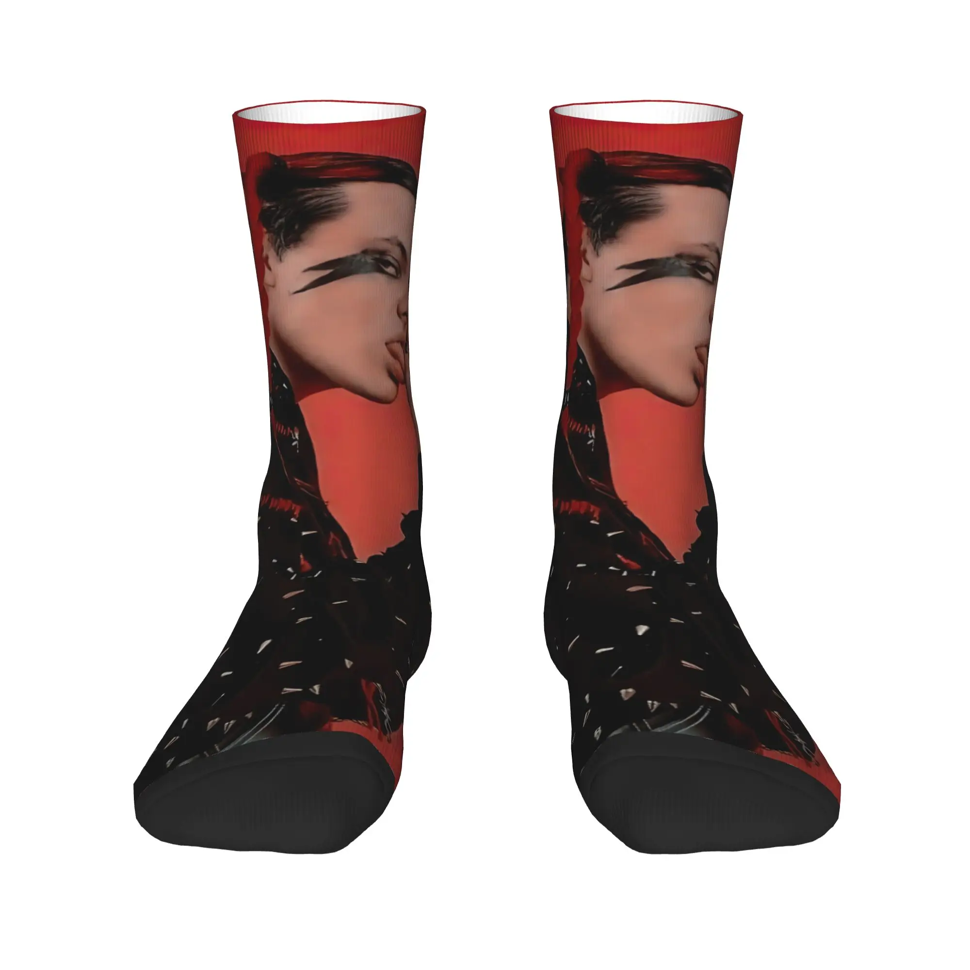 1 Pair Hip Hop Vintage The Hip Hop Infusion Crazy Men's compression Socks Unisex Y-Yungblud Harajuku Pattern Printed Funny