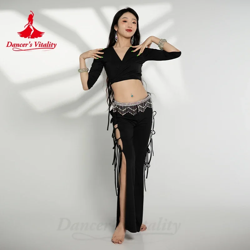 Bellydance Clothing Customized Long Sleeved Top+Light Luxury Diamond Pants Oriental Dance Professional Performance Clothing