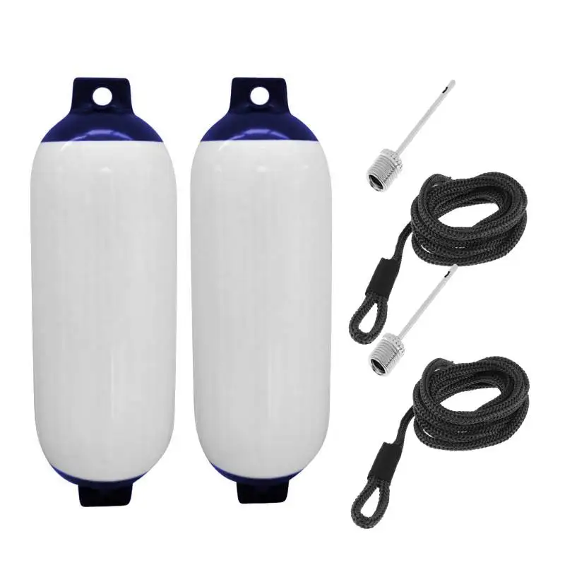 2 stks Boot Opblaasbare Bumper Spatbord Marine Bumper Spatbord Anti-crash Boei Jacht Docking Mooring Shield Bescherming