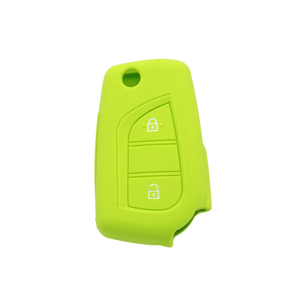 

Suitable for Toyota Landa Yize Folding 2-key Key Cover RAV4 Key Bag Vios Car Silicone Protective Cover