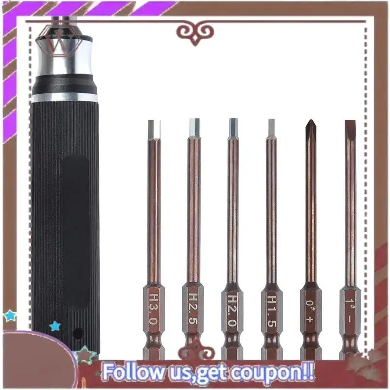 ABBG-6 In 1 Screwdrivers Repair Tool Kit 1.5Mm 2.0Mm 2.5Mm 3.0Mm All-In-One Hex Driver Hand Set For RC FPV Racing Drone