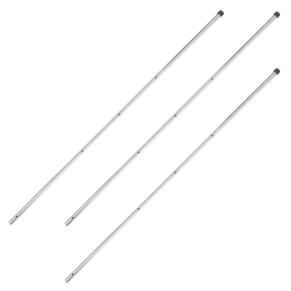 Desktop Foosball Rod Replacement Solid Iron Soccer Table Poles Safety Caps Smooth Gameplay Universal Compatibility Table