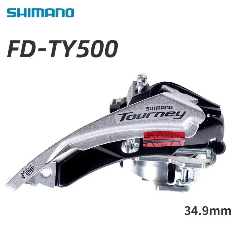 SHIMANO TOURNEY FD TY500 3x6 Speed 3x7 Speed 3x8 Speed Front Derailleur Clamp 31.8mm 34.9mm Band Mount For MTB Mountain Bike