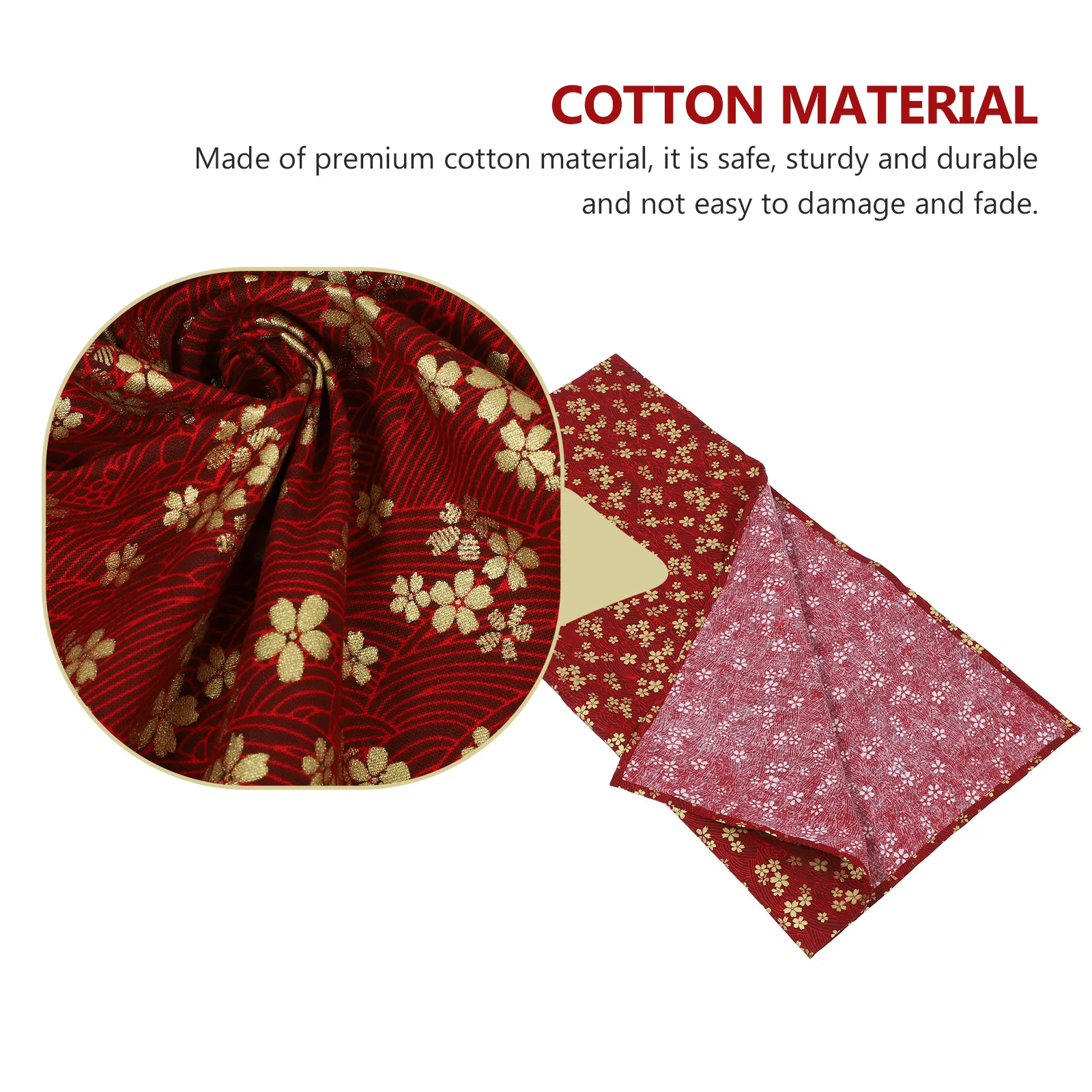 

1Pcs Decorative Wrapping Cloth Japanese Type Gift Box Packing Cloth Compact Cotton Lunch Box Wrap for Office Camping Multiuse