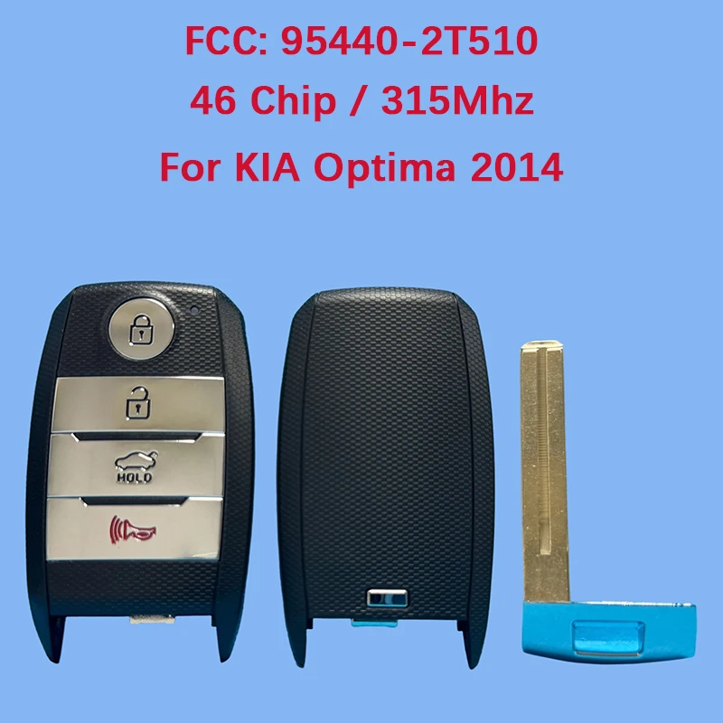 

CN051178 послепродажного обслуживания, 4 кнопки, умный пульт дистанционного управления без ключа, 46 чипов, 315 МГц, 2T510 для Kia Optima Sorento Rio 2014+