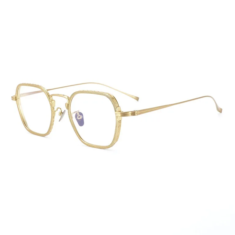 

gold wire box, retro ultra-light pure titanium glasses frame, myopia glasses frame