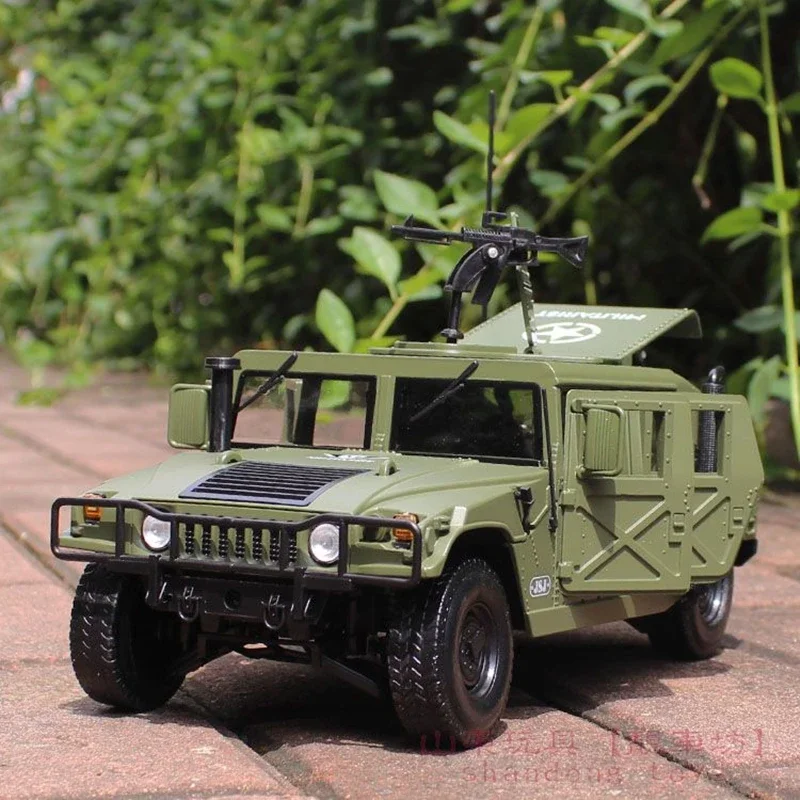 

1:18 Hummer H1 Alloy Military Explosion Proof Car Model Diecasts Simulation Metal Off-road Vehicles Armored Car Model Kids Gifts