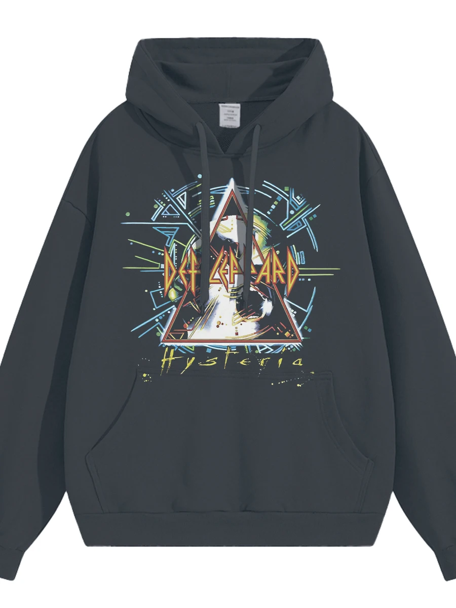  Rock Band Digital Direct Print Retro New Vintage Loose Hoodie Sweatshirt Cotton Long Sleeve Breathable Youthwear