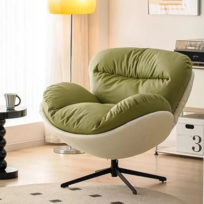 

Metal Frame Living Room Chairs Cream Designer Art Oversized Comfy Recliner Chair Bauhaus Lazy Cute Fauteuil De Salon Furniture