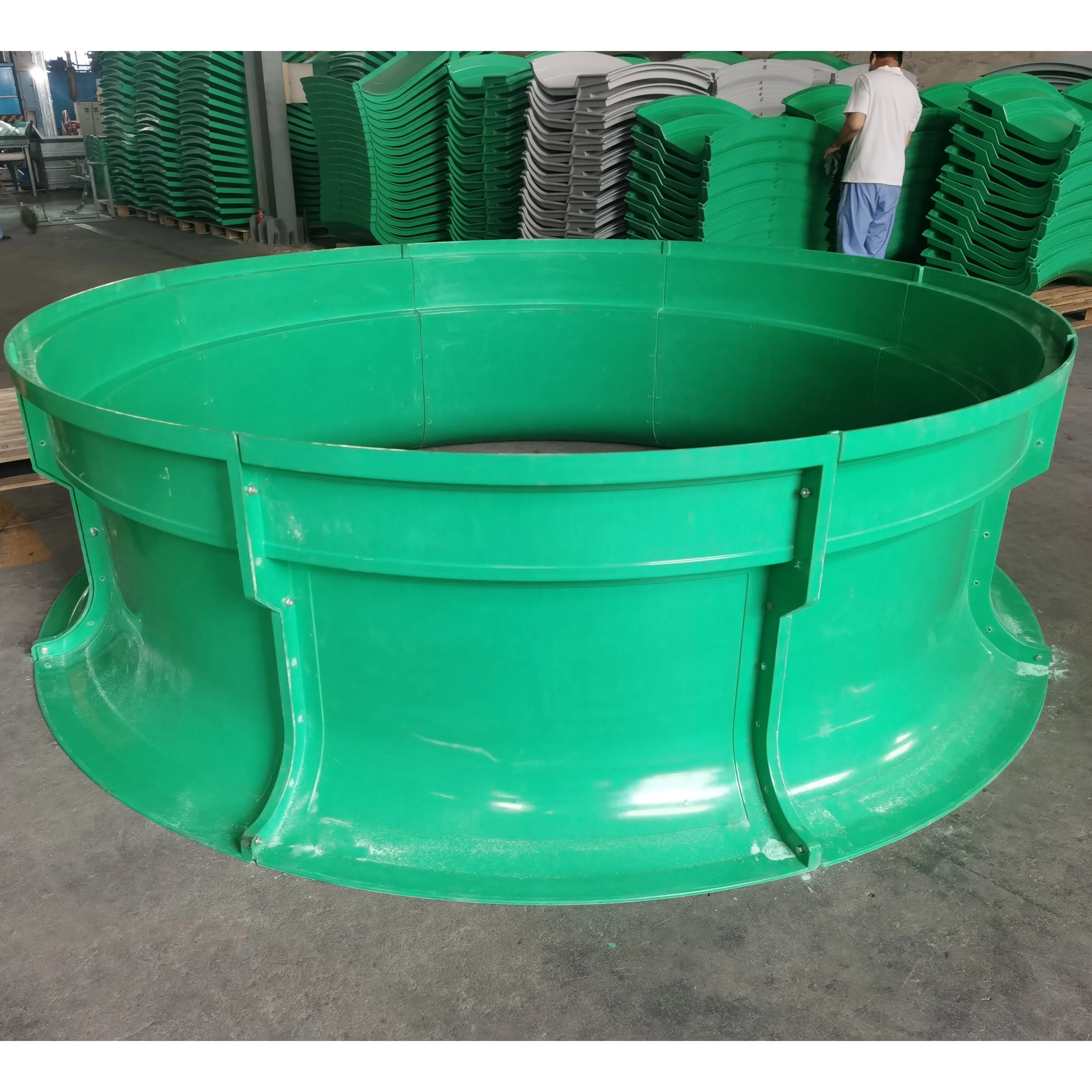 Glass Hand Lay-up FRP Cooling Tower Spare Parts Industry Cooling Tower Fan Stack Fiber view 2