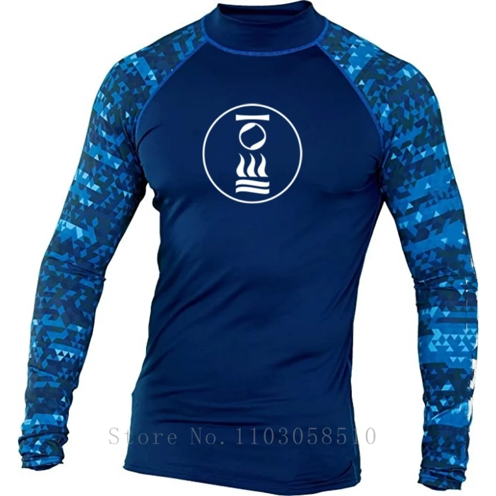 Fourth Element UV Protection Tights Rashguard Men Long Sleeve Swimsuit Swim Rash Guard Quick Dry Surf T Shirt Swimming Diving