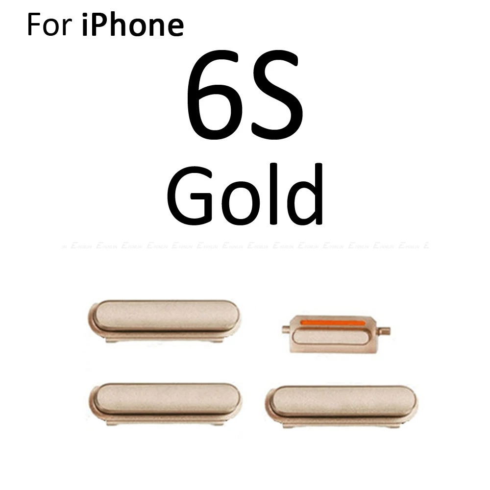 Hot Sale 4 in 1 Side Button For iPhone 6 6S Plus Power On Off Lock Volume Switch Mute Silent key Button Full Set