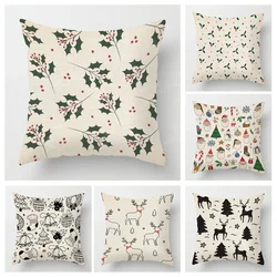 Modern Home Living Room Decor Throw Pillow Covers Cushion sofa 35x35cm 40x40 60x60cm 45x45cm 40*40cm pillowcase Merry Christmas