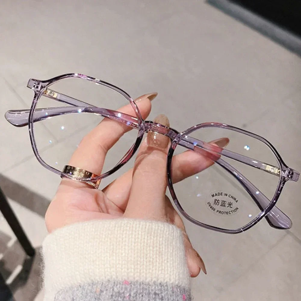 1pc Fashion Transparent Reading Glasses Female Middle-aged and Elderly High-definition Anti-blue Light Glasses for The Elderly