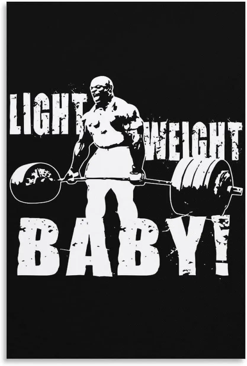 Ronnie Coleman-Bodybuilder Light Weight Baby Motivational Art Picture, Silk Poster, Home Wall Decor