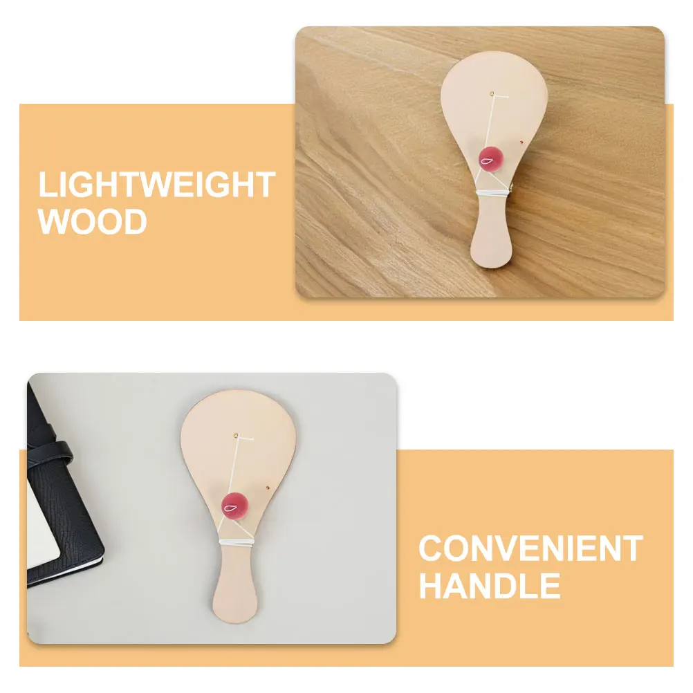 مجموعة كرات مجداف خشبية للأطفال مكونة من 6 قطع، مجموعة أدوات طلاء غير مكتملة، نشاط إبداعي لتنسيق اليد والعين للأطفال #3