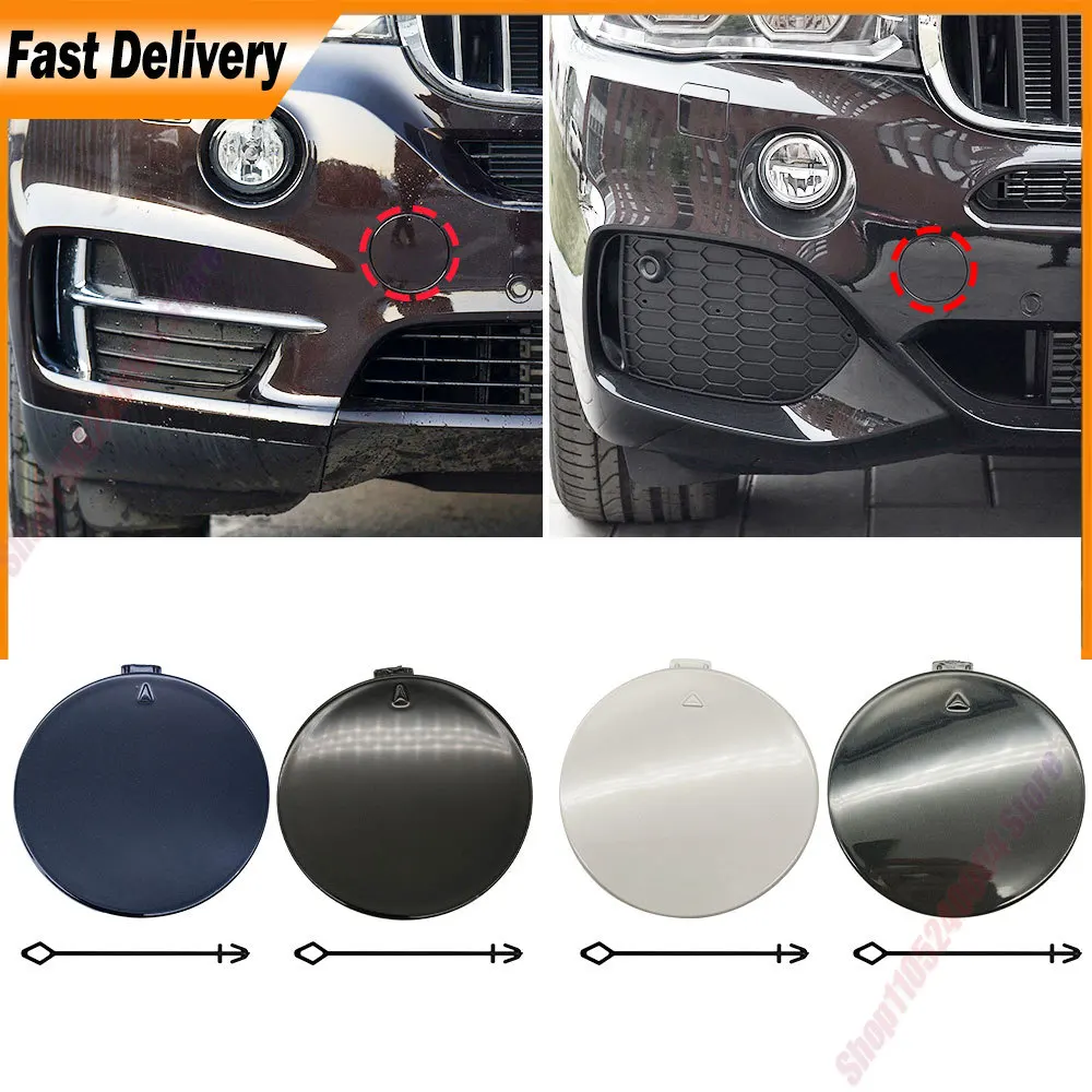Für BMW X5 F15 2014-2018 Vordere Stoßstange Abschleppösen-Abdeckung Anhängerkupplungs-Abdeckung Zubehör Schwarz Weiß 51118060131 51117378591