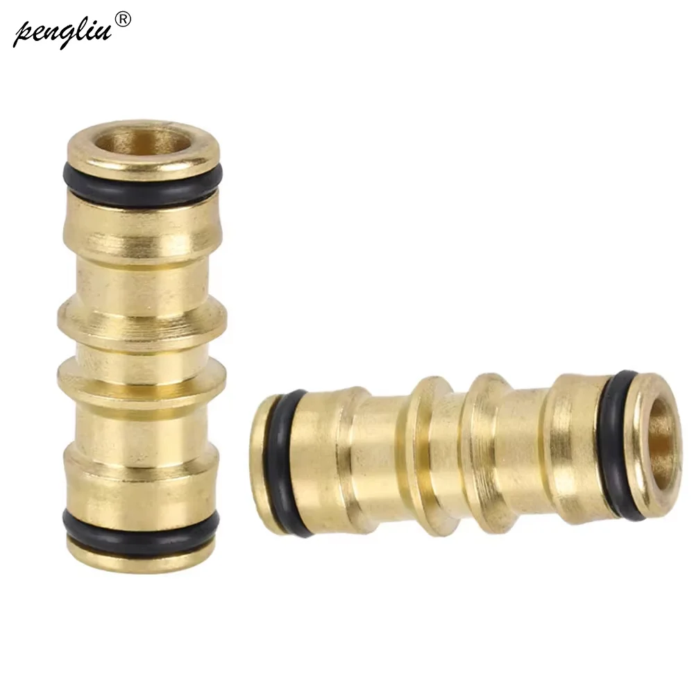 Hot Selling 2 Way Quick Coupling Brass Garden Hose Repair Hose Mender Connector Adapter For Garden Irrigation IT117