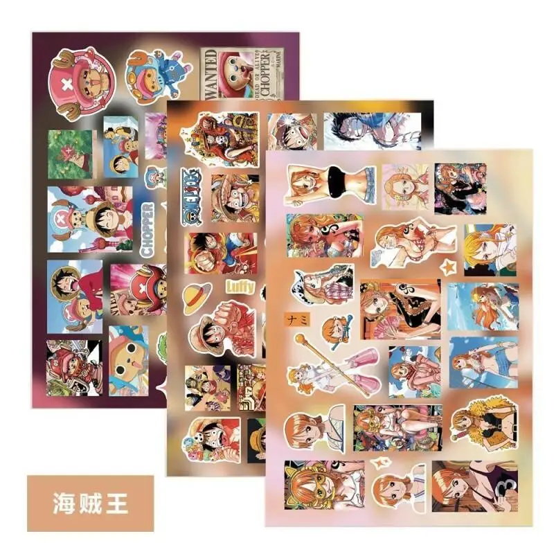

One Piece Sticker 32Pcs Die Cut Waterproof Aesthetic Graffiti Diy Trendy Beautiful Stickers for Journaling Scrapbooking Decor