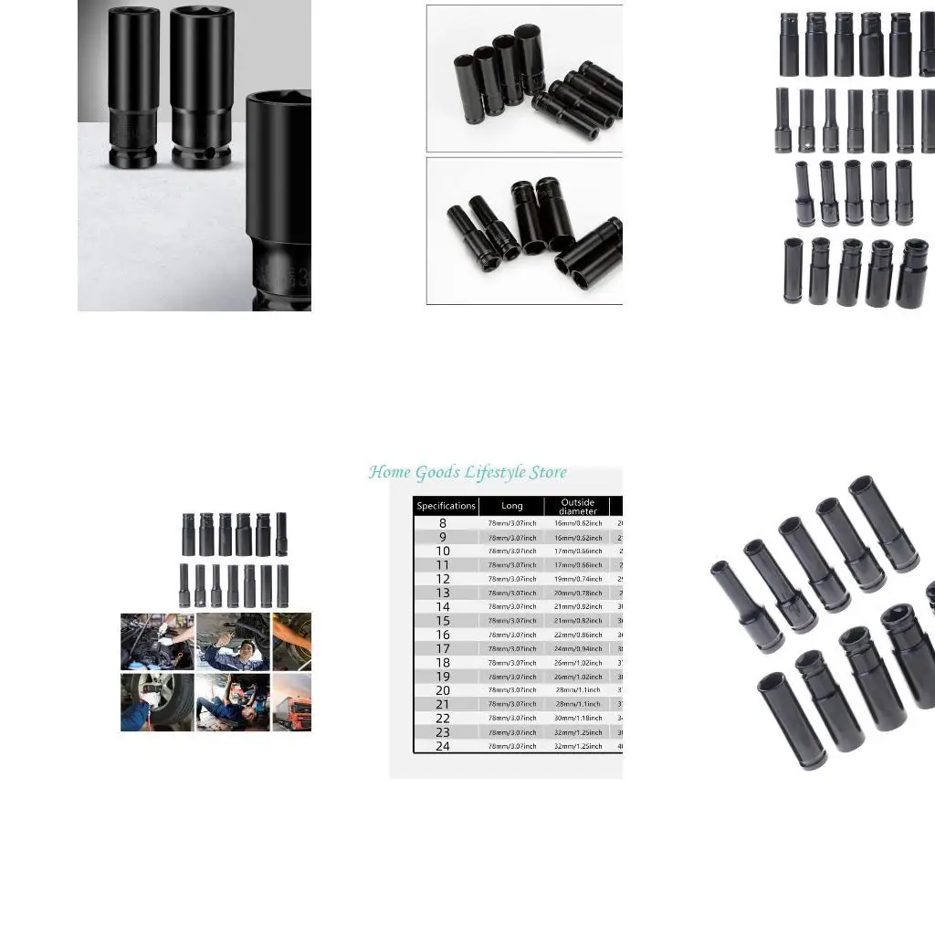 

E74E Набор ударных головок с приводом дюйма из 10/13 предметов из высокоуглеродистой стали для профессионального и домашнего