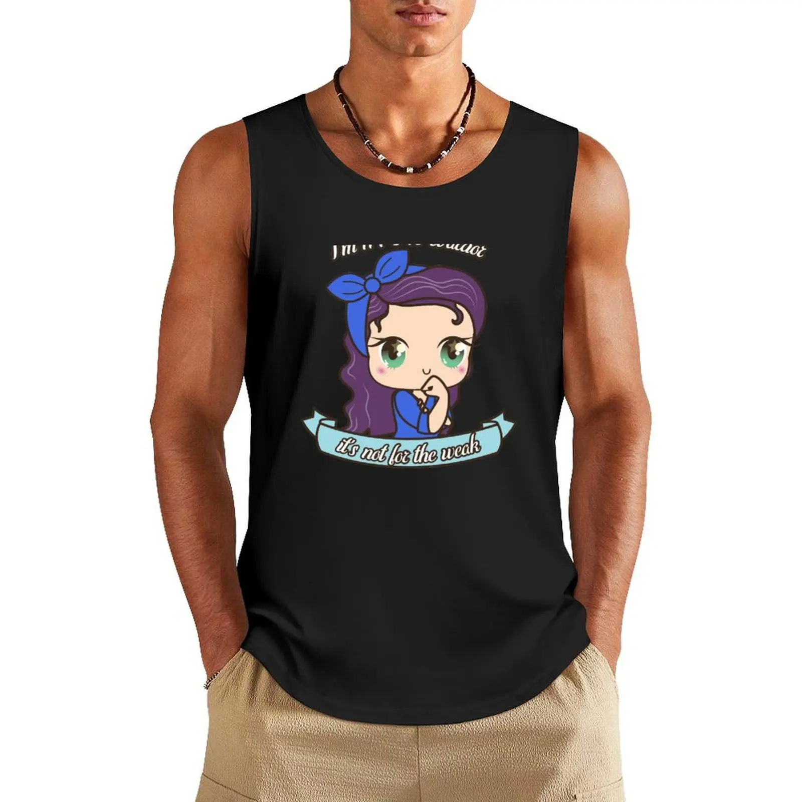 

Cute POTS Warrior Light Skintone For Kawaii Postural Orthostatic Tachycardia Syndrome Awareness Tank Top Short sleeve cute tops