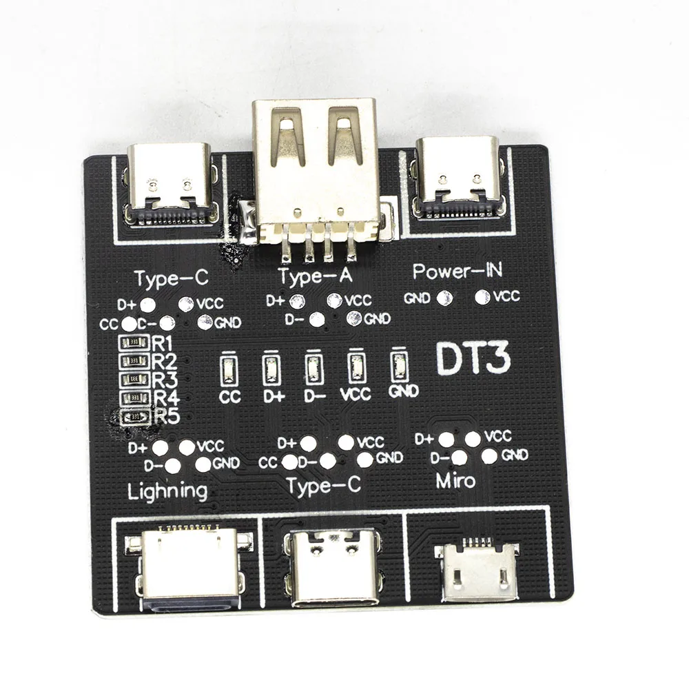 DT3 Datakabel Detectie Board Usb Kabel Tester Voor Ios Android Type-C Kortsluiting Op-Off Switching test Board Tool