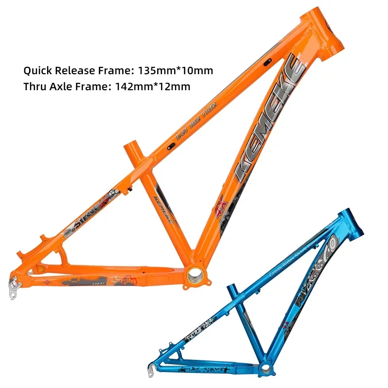 Hot sales Aluminum Alloy Bike Frames Quick Release Thru Axle frame 26 27.5 Inch MTB Road Bicycle frame