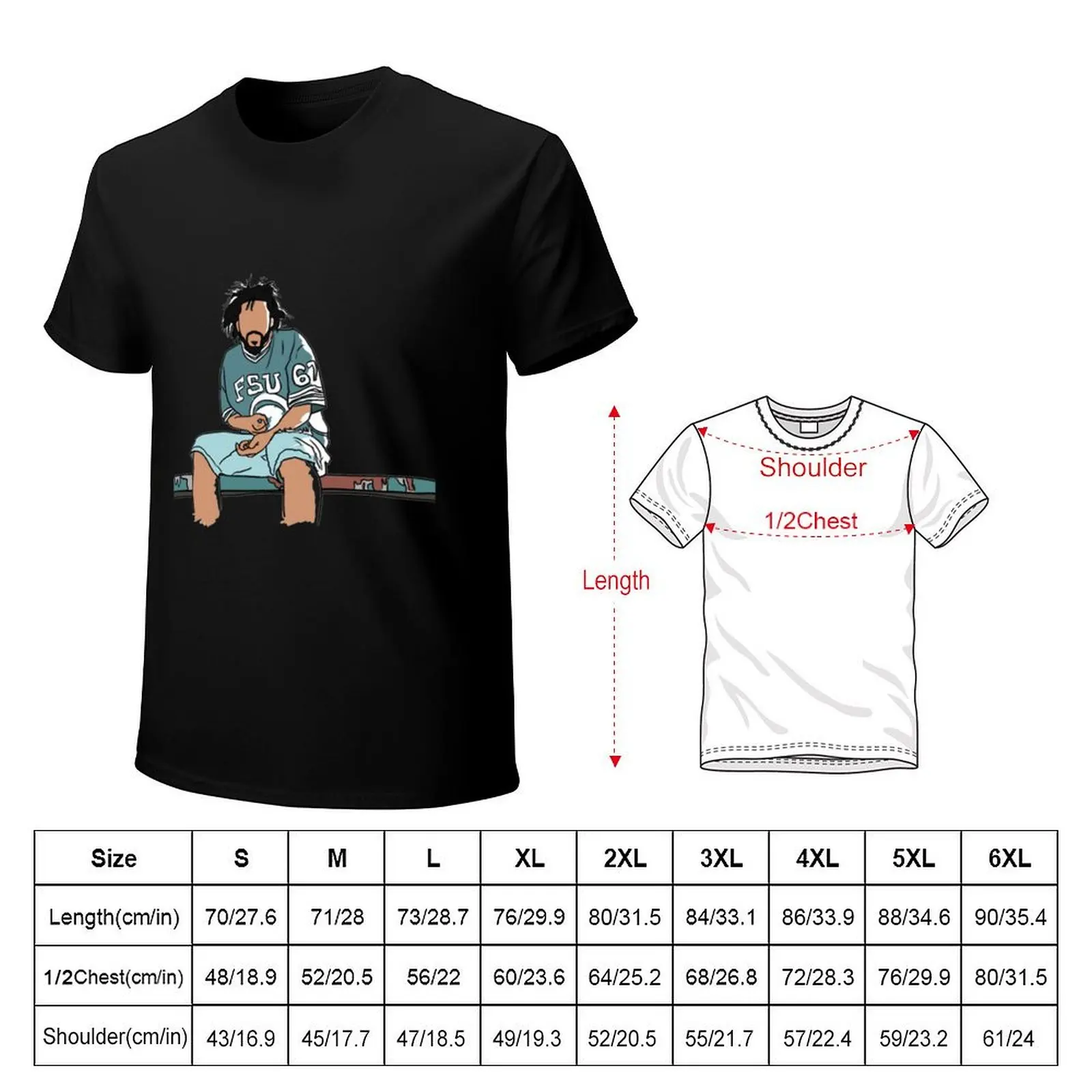 J. Cole T-Shirt Work Casual Loose Fit T-Shirt