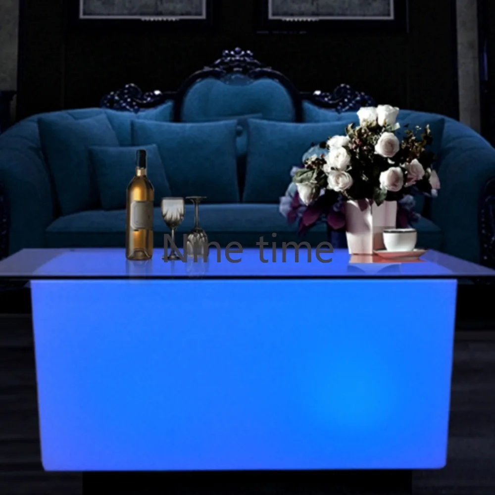 LED Standing Counter Table para Bar, Café Móveis, Cool DJ Booth, Cocktail Bright Stools, Cozinha e Sala de Jantar Decor