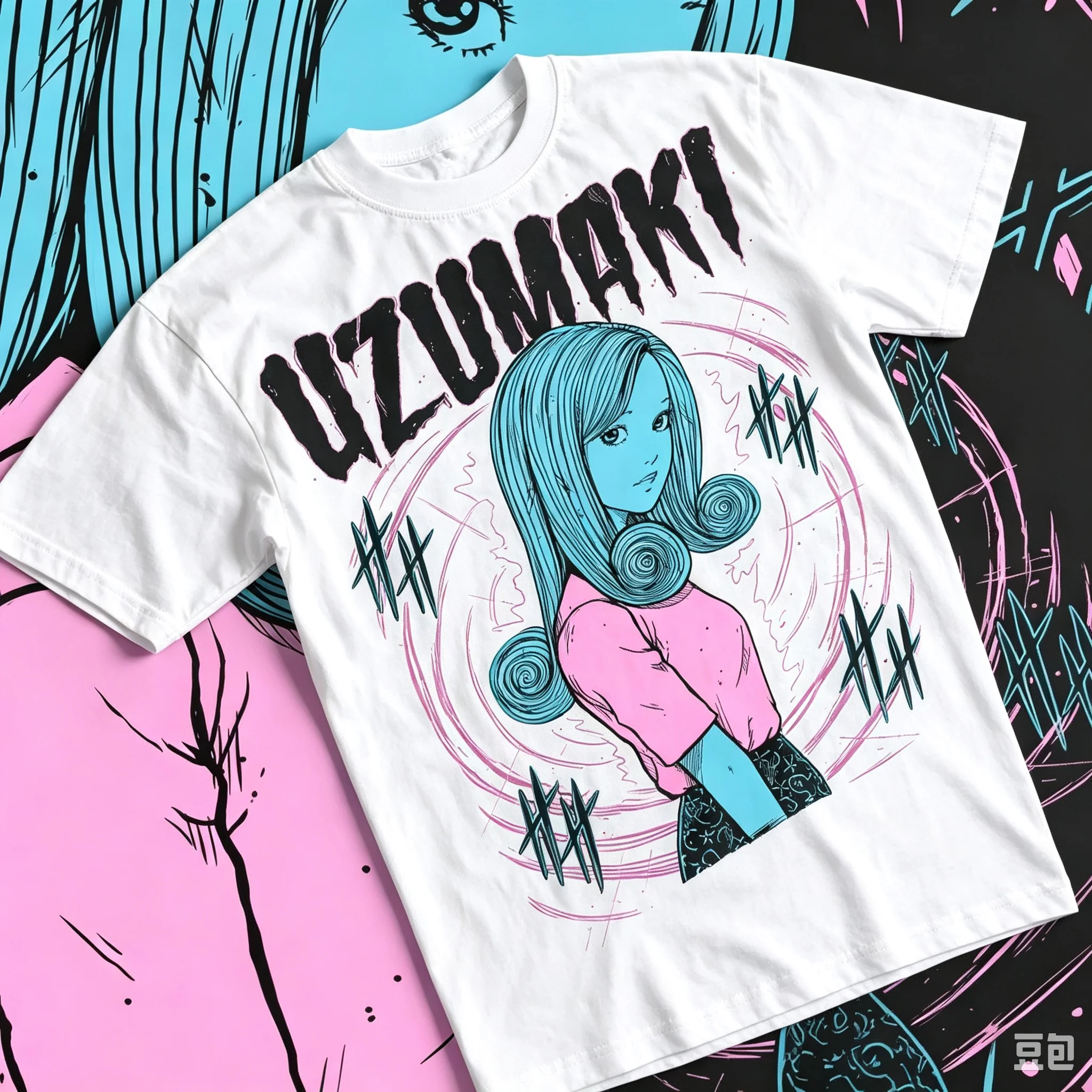 Uzumaki Junji Ito Japanese Horror Manga Graphic T Shirt Unisex Crew Neck Short Sleeve Tee Kirie Goshima Casual Streetwear Tops